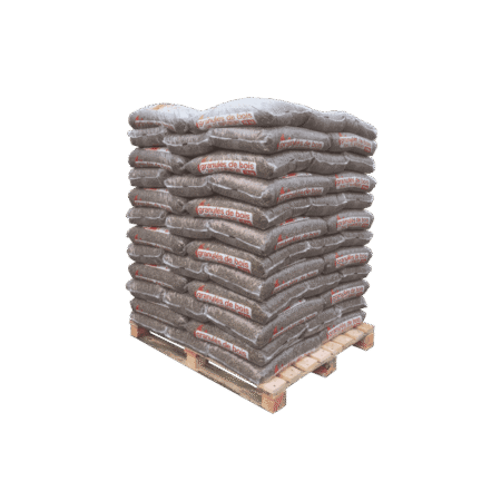 Granulés de bois premium - Palette de 72 sacs